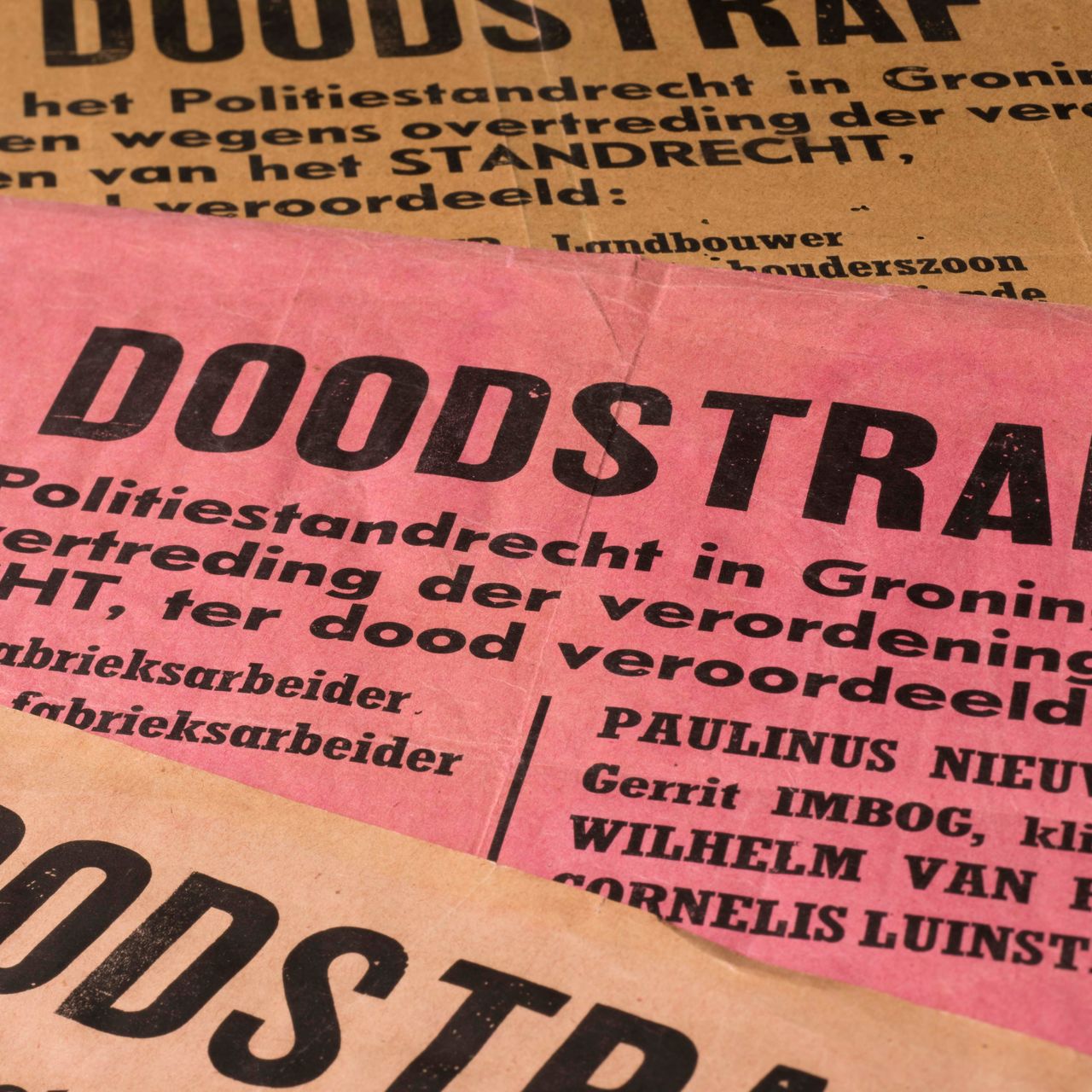 Doodstrafaffiches april-meistaking 1943