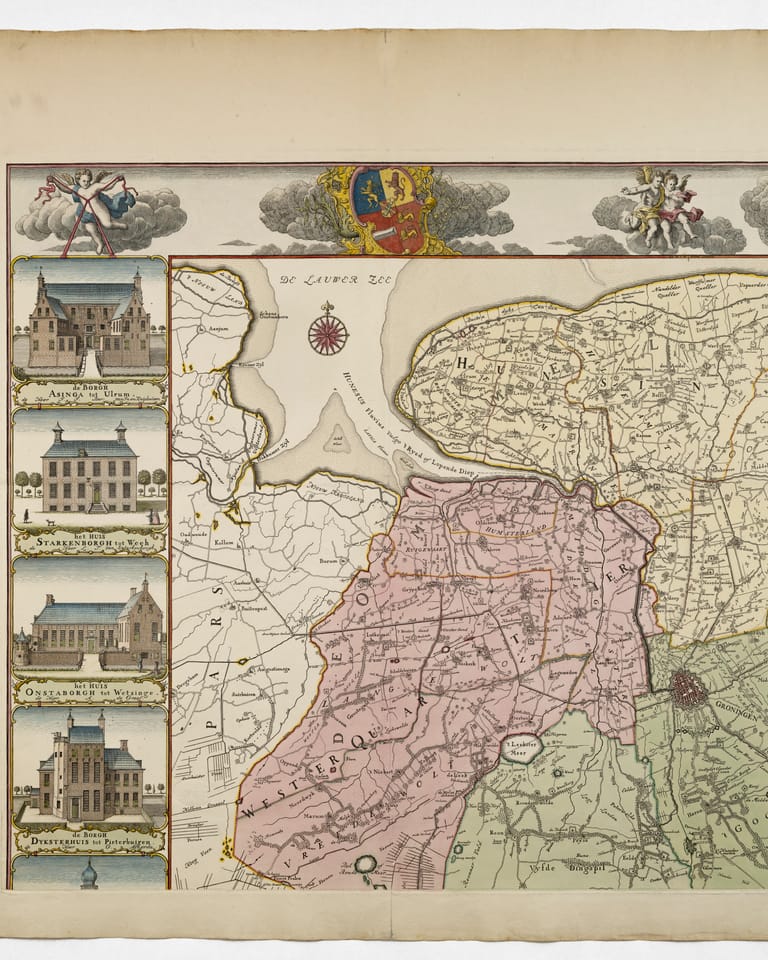 Een borgenkaart uit 1781
