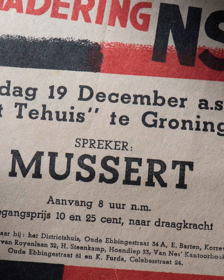 'Houzee!' Anton Mussert in Groningen