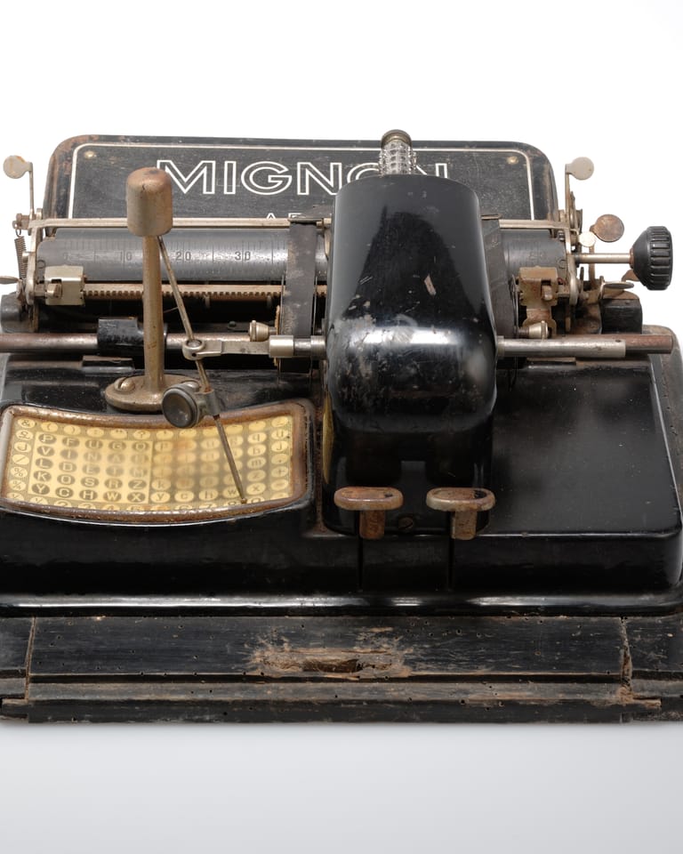 Prehistorische schrijfmachine